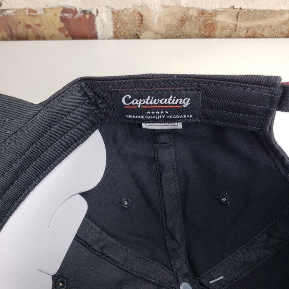 Oklahoma University Sooners Classic Dad Adjustable Hat Black Crimson Embroidery - Picture 8 of 9